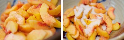 TREES WERE SHAKEN IN THE PRODUCTION OF THESE PEACHES